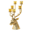 Gold Stag Candelabrum Centerpiece