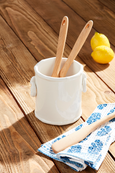 Mud Pie - Utensil Holder - Bamboo Detail - Findlay Rowe Designs