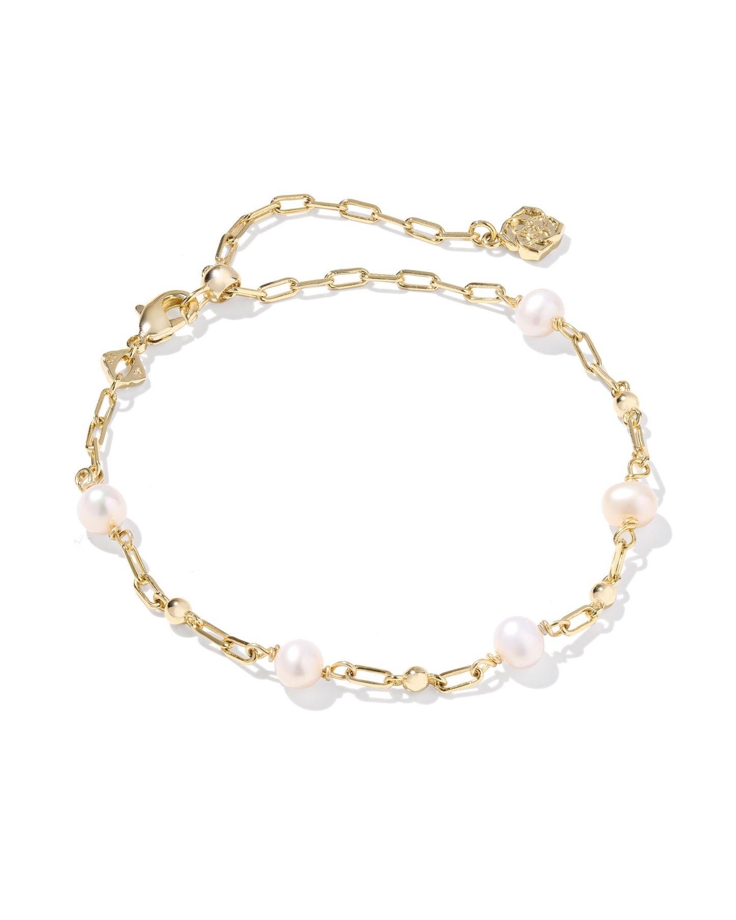 Kendra Scott - Bracelet - Ashton Delicate Chain - Gold Freshwater Cultured Pearl - Findlay Rowe Designs
