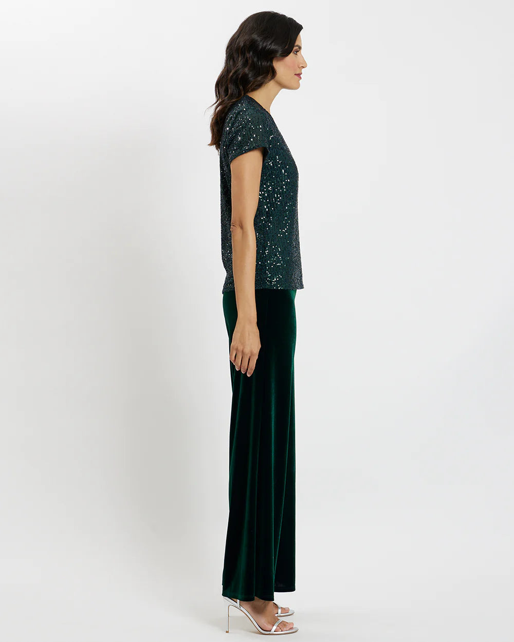 Jude Connally - Winnie Tee Sequins - Palace Green - Findlay Rowe Designs
