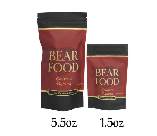 Bear Food - Dark Chocolate Cherry Gourmet Popcorn - 1.5oz - Findlay Rowe Designs