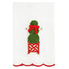 Mud Pie - Tea Towel - Embroidered - Christmas Topiary - Findlay Rowe Designs