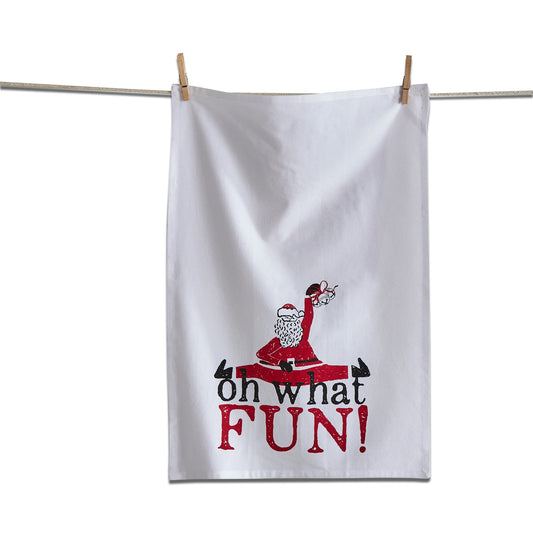 Towel - Oh What Fun Santa