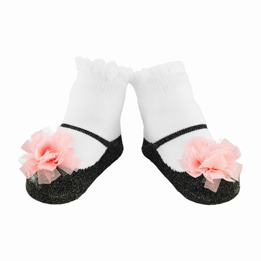 Mud Pie - Baby - Pink Puff Baby Socks - Findlay Rowe Designs