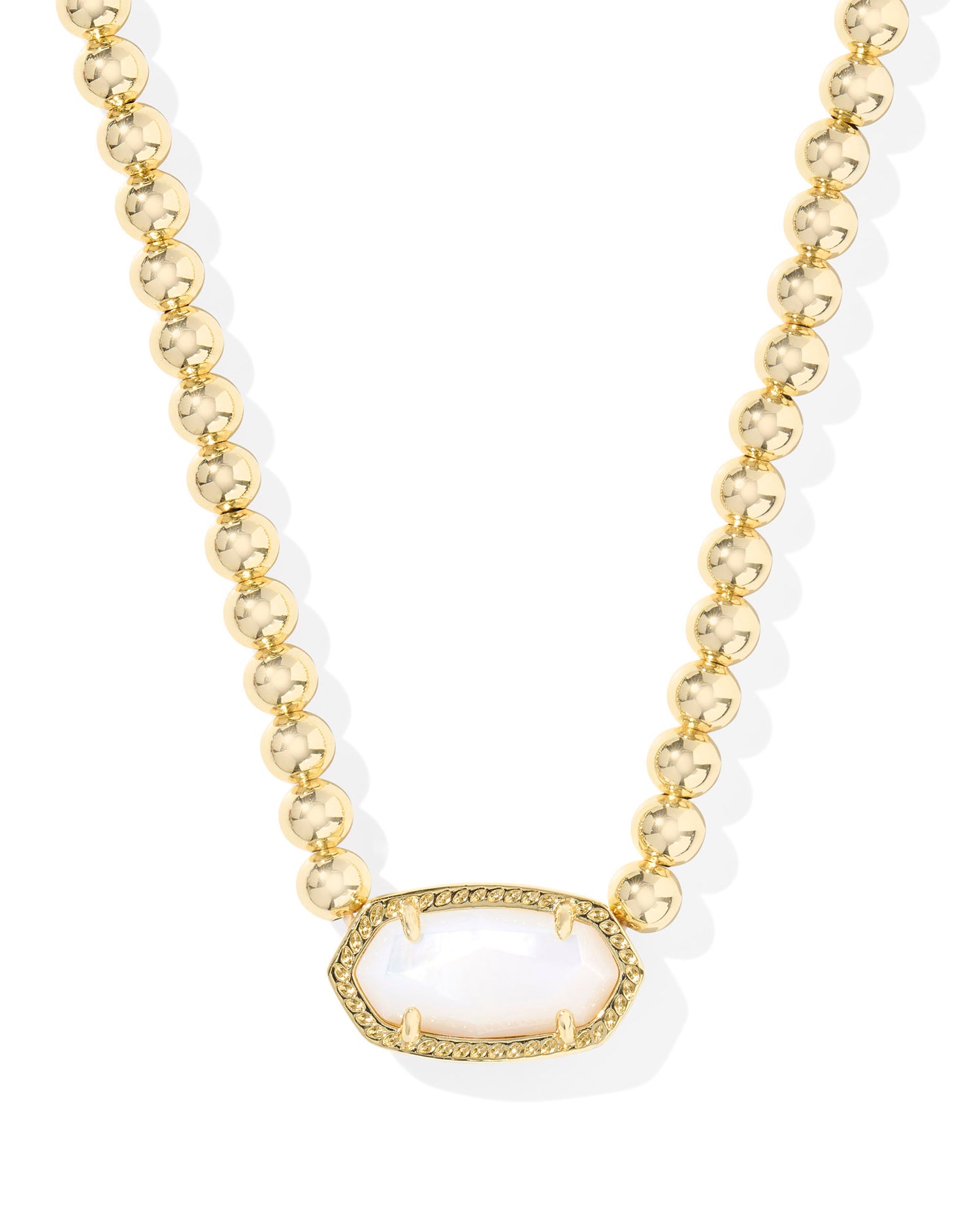 Kendra Scott - Necklace - Elisa Beaded Gold - Ivory Mother of Pearl - Findlay Rowe Designs