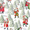 Caspari - Gift Wrap - Woodland Santa - Findlay Rowe Designs