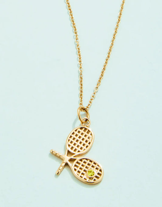 Spartina - Necklace - Tennis Racket 17in - Lime - Findlay Rowe Designs