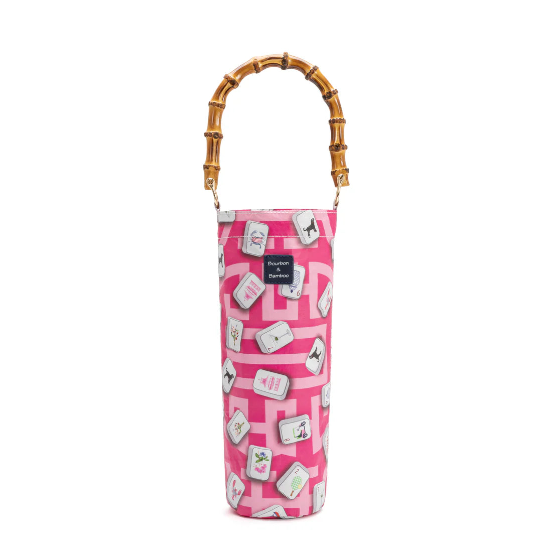 Bourbon and Bamboo - Wine Tote - Mahjong