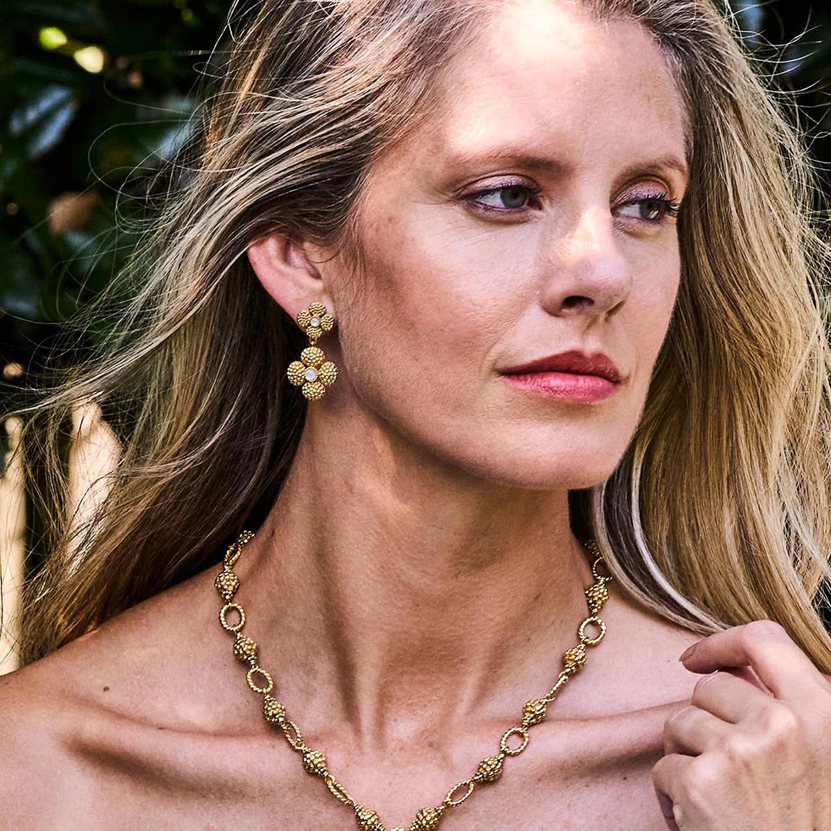 Capucine de Wulf - Earrings - Berry Clover Convertible Duo Earrings - Mother of Pearl. - Findlay Rowe Designs