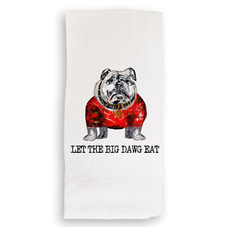 Towel - UGA Let the Big Dawg Eat - Findlay Rowe Designs