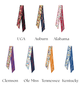 Saturday Silks - Twilly Scarf - Gameday - Findlay Rowe Designs