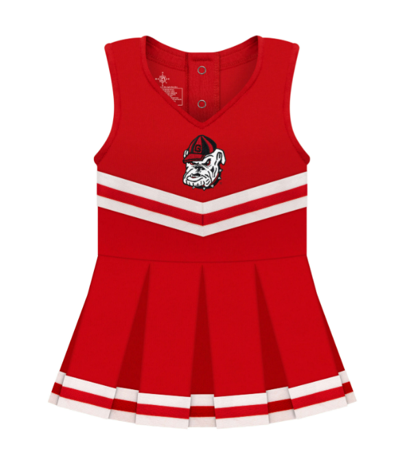 Creative Knitwear - Baby - Cheerleader Dress - UGA - Findlay Rowe Designs