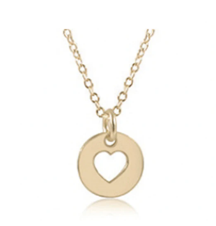 Enewton - egirl 14" Necklace Gold - Love Small Gold Disc - Findlay Rowe Designs