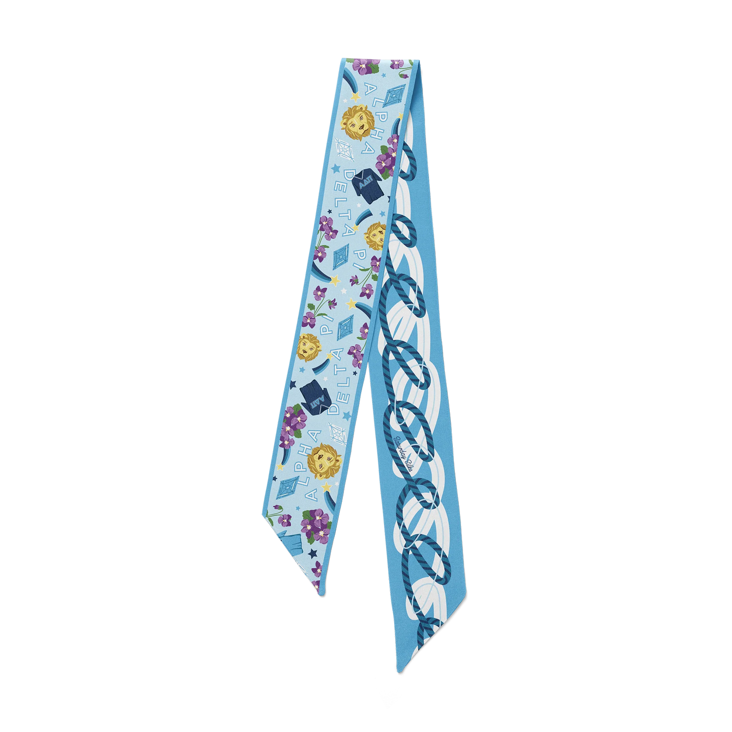 Saturday Silks - Skinny Scarf - Greek Life