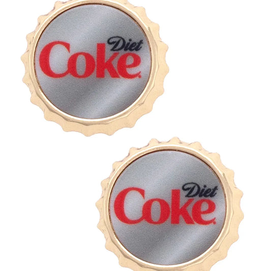 Canvas - Earrings - Diet Coke Bottlecap - Findlay Rowe Designs