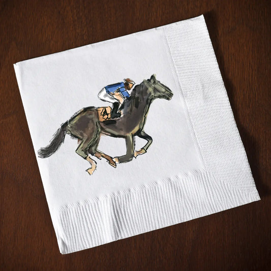 Hey Y'all - Cocktail Napkins - Derby Horse Race - Findlay Rowe Designs