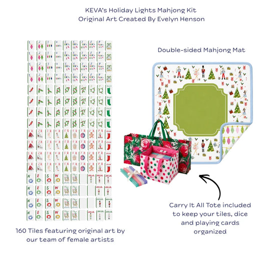 Keva - Mahjong Set - Holiday Lights - Findlay Rowe Designs