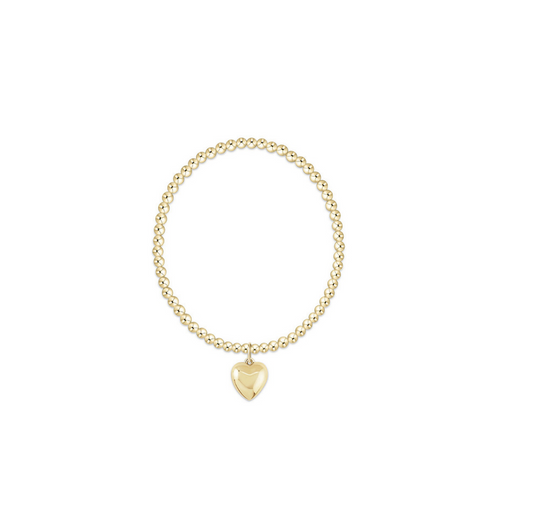 Enewton - Extends - Classic Gold 3mm Bracelet - Love Plush Gold Charm - Findlay Rowe Designs