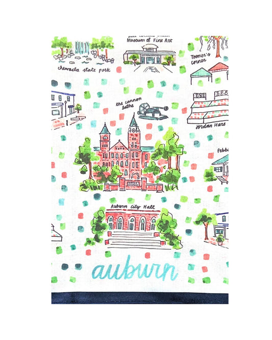 Keva Style - Gameday Tea Towel - Auburn Icons