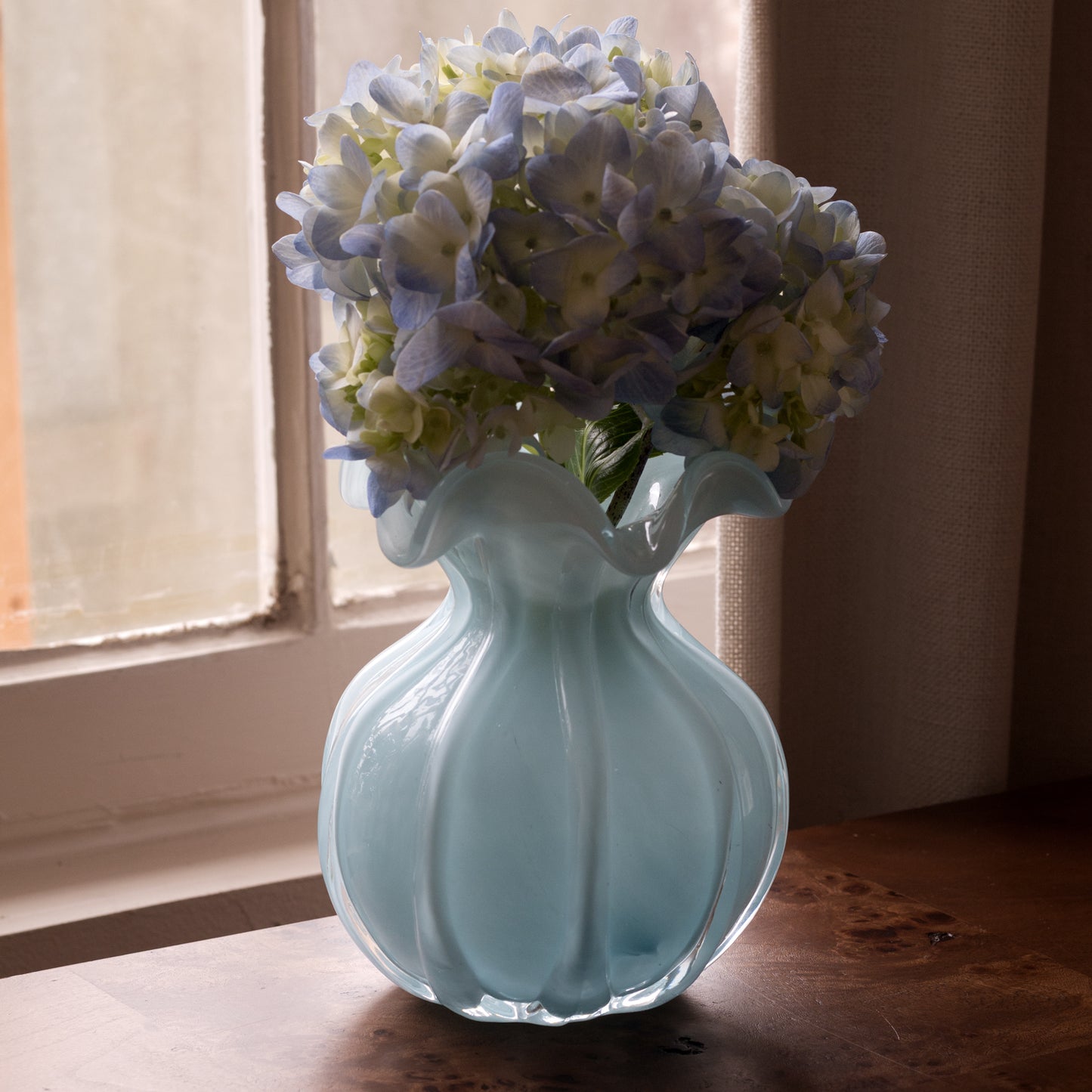 Beatriz Ball - GLASS Vento Medium Round Bud Vase- Sky