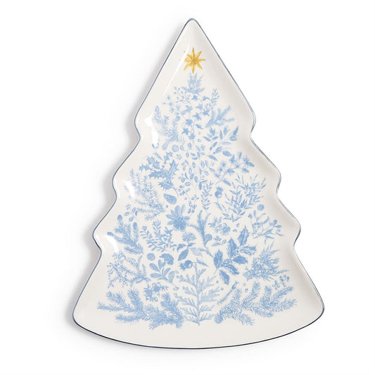 Christmas Tree Shape Plate - Gilded Cottage - Findlay Rowe Designs