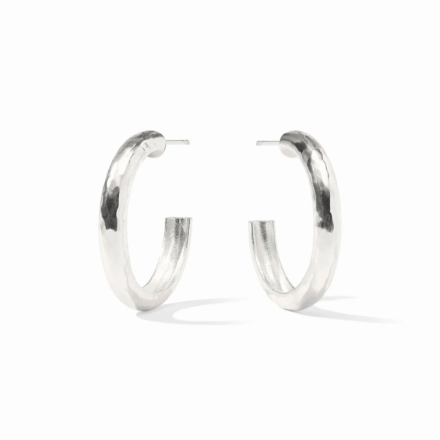 Julie Vos - Earrings - Havana Hoop - Silver