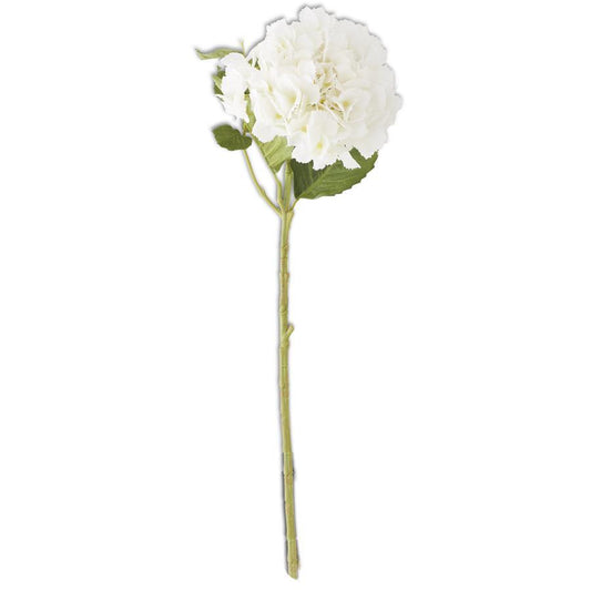 Hydrangea Stem- 20 Inch White Real Touch - Findlay Rowe Designs