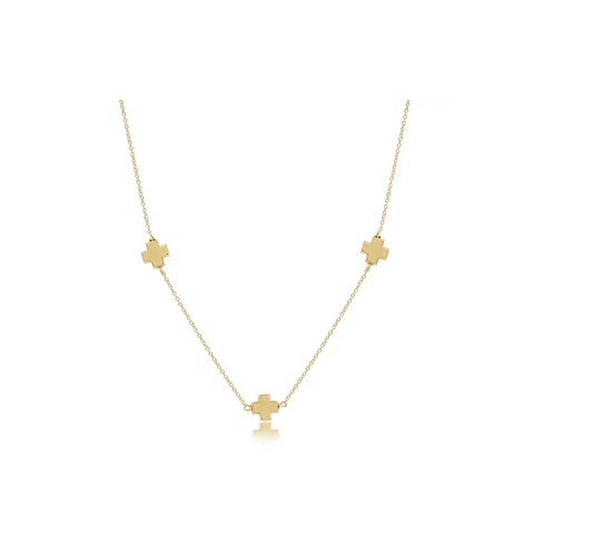 Enewton - Choker Simplicity Chain Gold - Signature Cross Gold