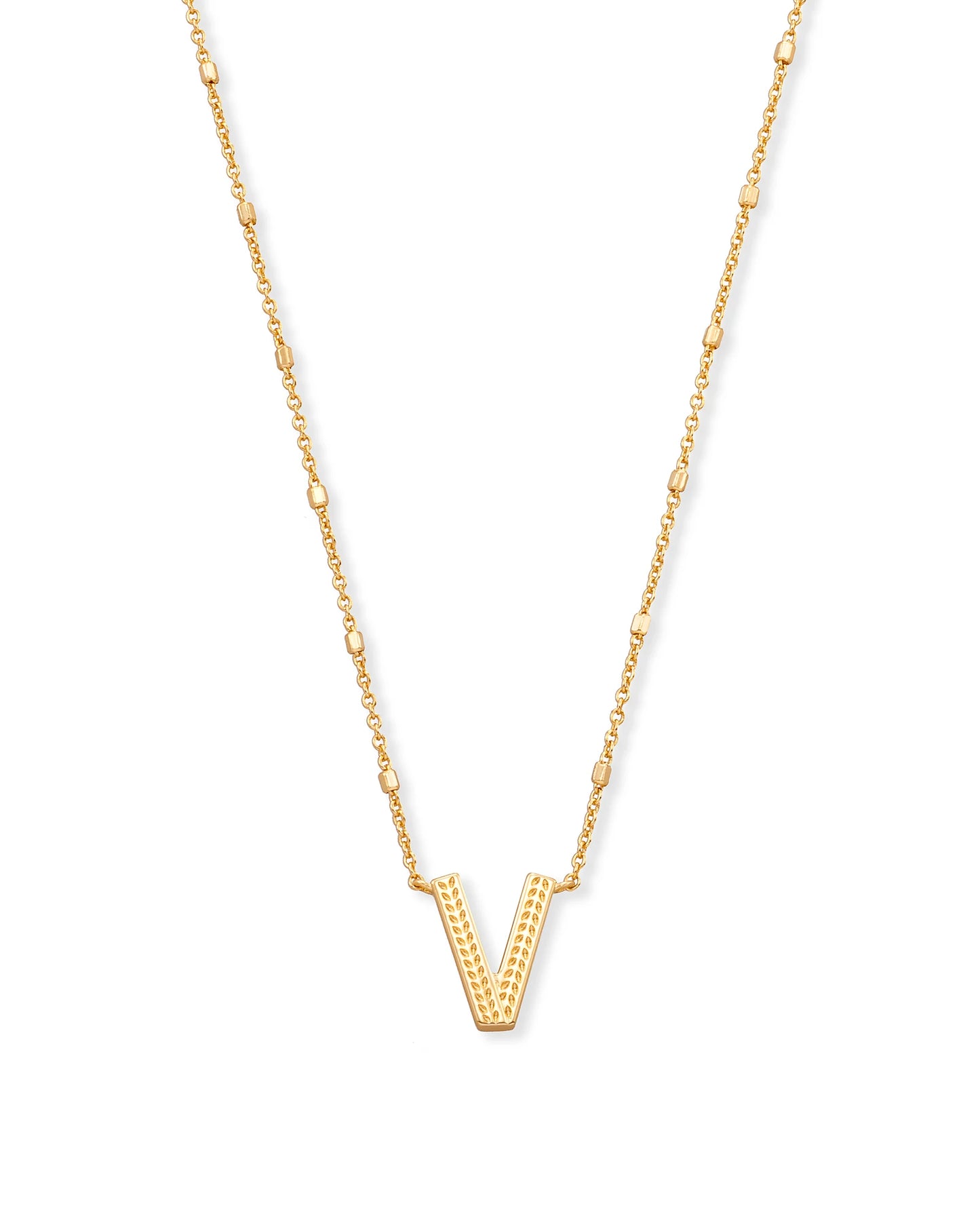 Kendra Scott - Necklace - Letter Pendant - Gold - Findlay Rowe Designs