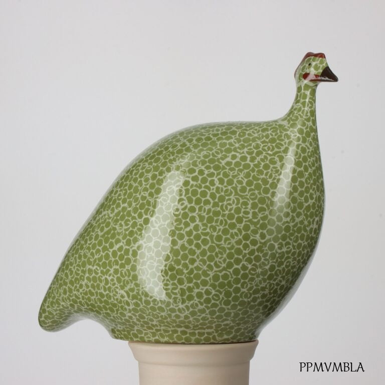 Guinea Fowl - Small - Green Speckled White - Findlay Rowe Designs