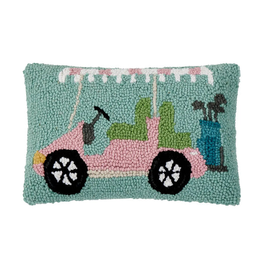 Pillow - Golf Cart - Pink. - Findlay Rowe Designs