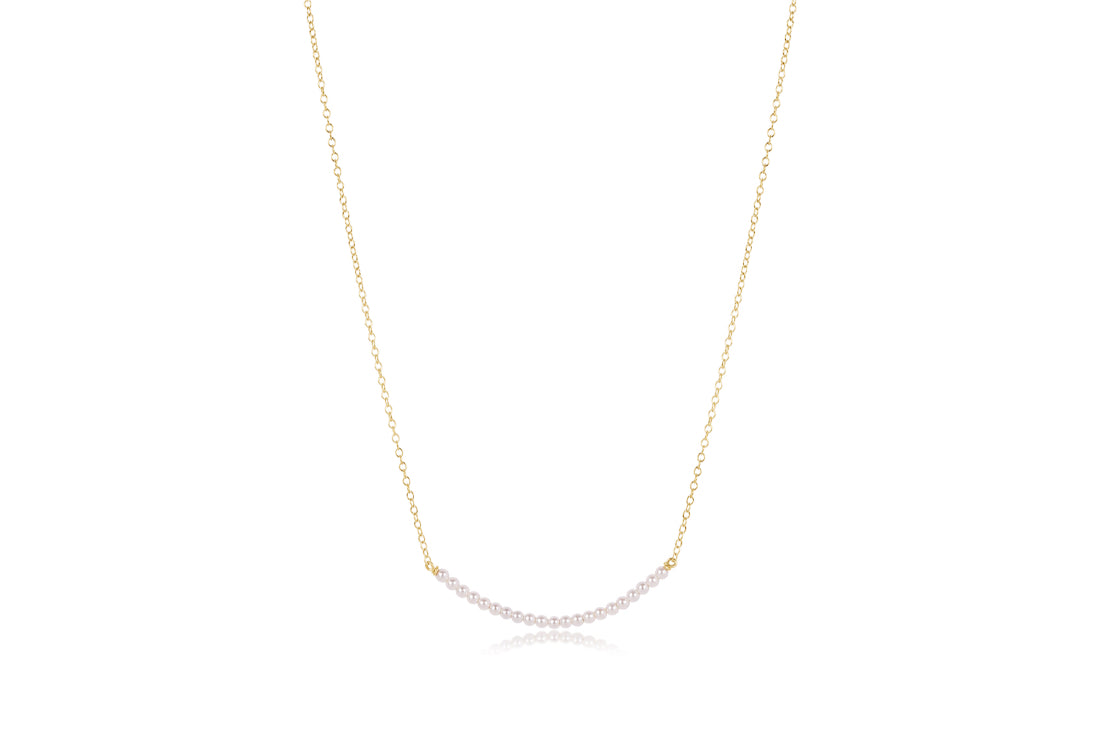 Enewton - 16" Necklace Gold - Beaded Bliss Small Pearl - Findlay Rowe Designs