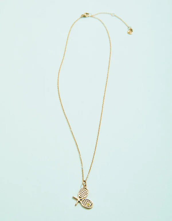 Spartina - Necklace - Tennis Racket 17in - Lime - Findlay Rowe Designs