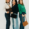 Pretty Simple Bags - Suede Harper Hobo Shoulder Bag - Camel - Findlay Rowe Designs
