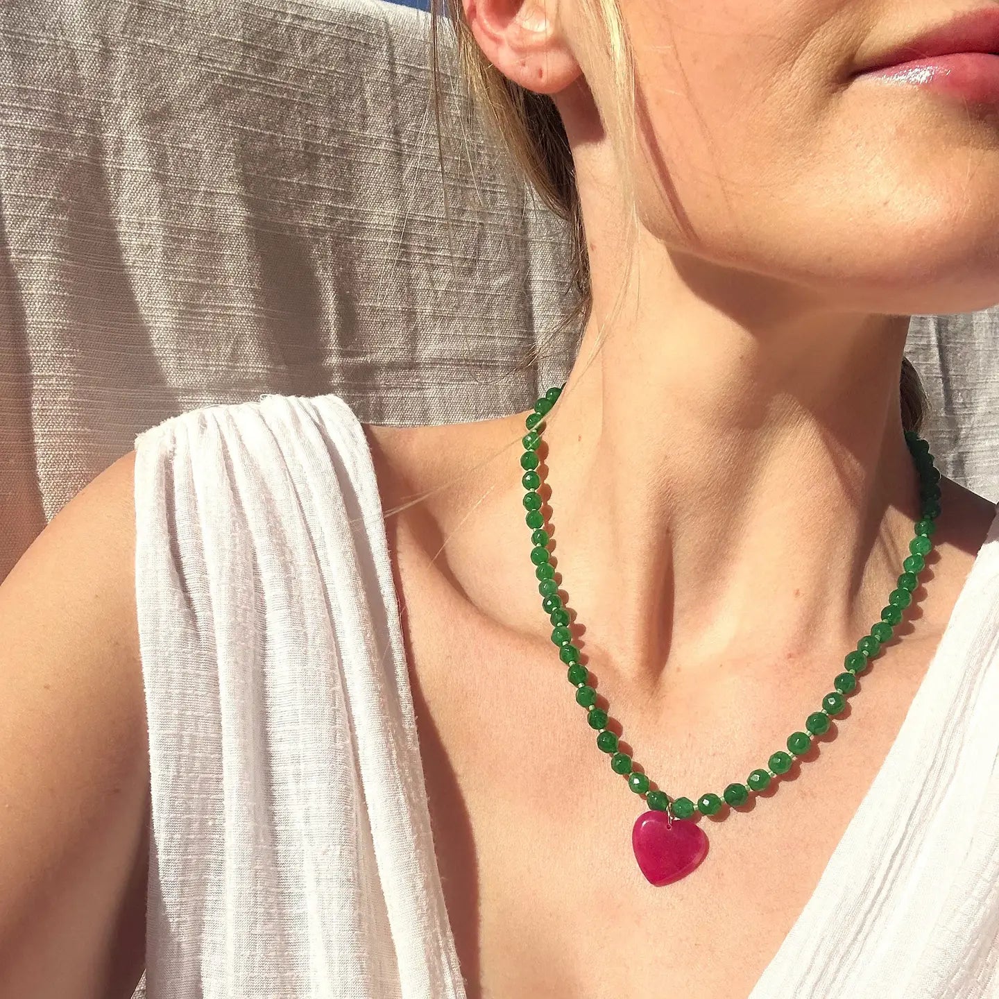 The Silver Wren - Necklace - Abel Beaded 16in - Findlay Rowe Designs
