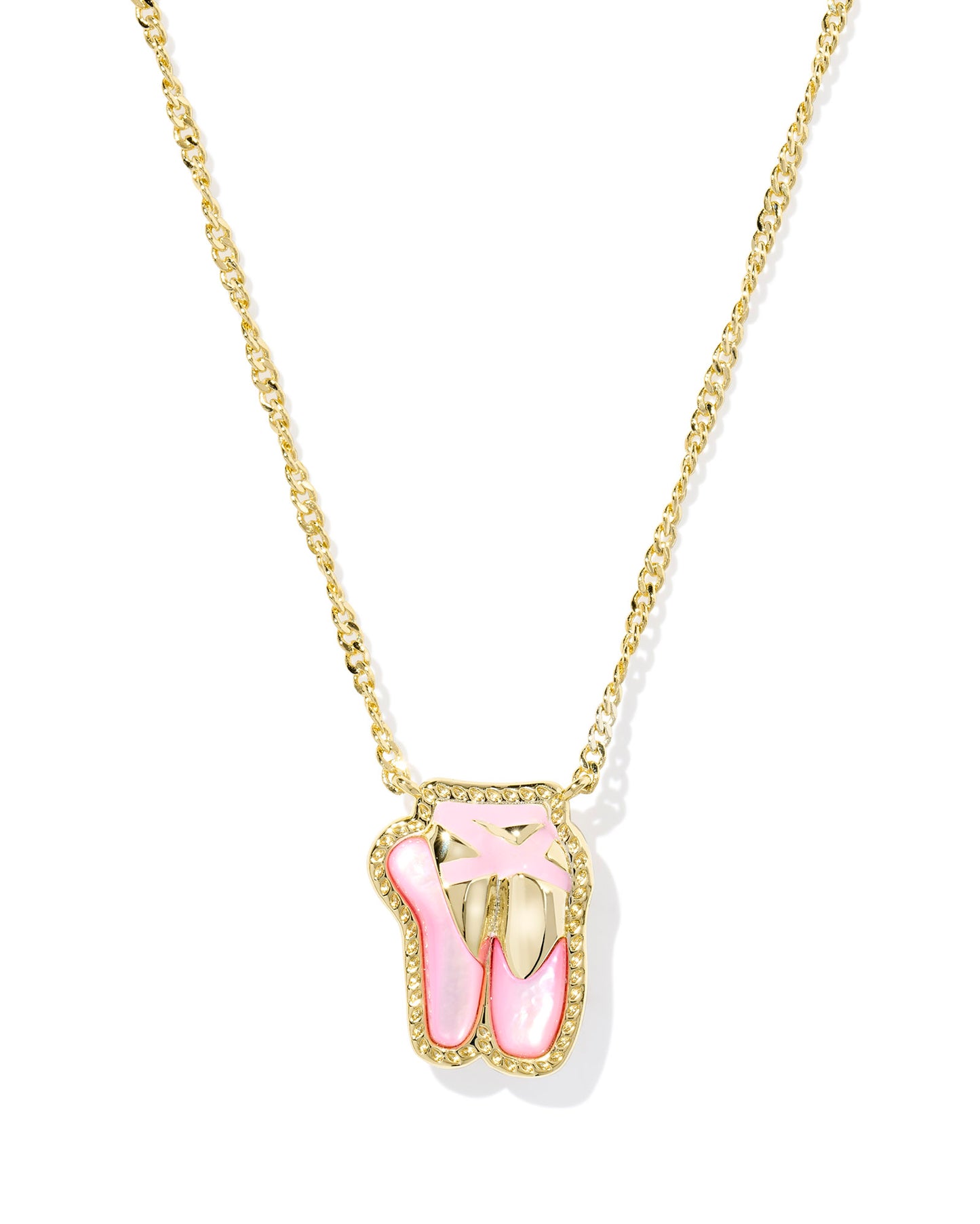 Kendra Scott - Necklace - Ballet Gold Blush Mother of Pearl - Gold Short Pendant