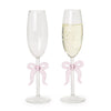 Champagne Glass - Pink Bow - Findlay Rowe Designs