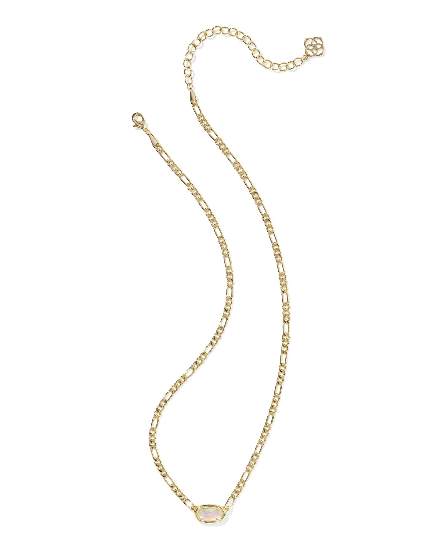 Kendra Scott - Necklace - Elisa Figaro Chain Short Pendant - Gold Iridescent Abalone - Findlay Rowe Designs