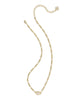 Kendra Scott - Necklace - Elisa Figaro Chain Short Pendant - Gold Iridescent Abalone - Findlay Rowe Designs