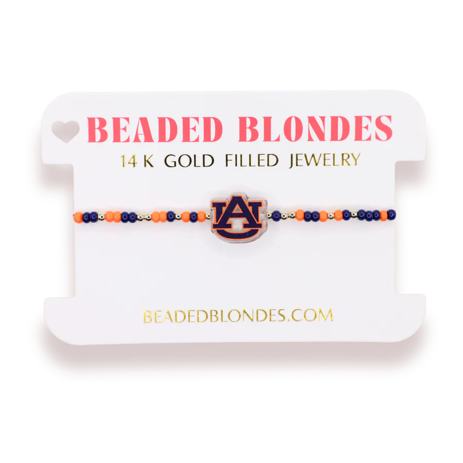 Beaded Blondes - Bracelet - Collegiate Charm - On Color