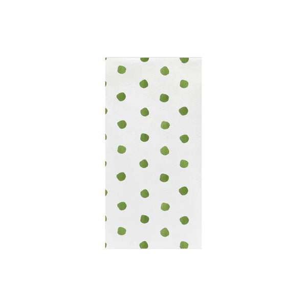Vietri - Papersoft Napkins Dot Guest Towels - Green - 50ct - Findlay Rowe Designs