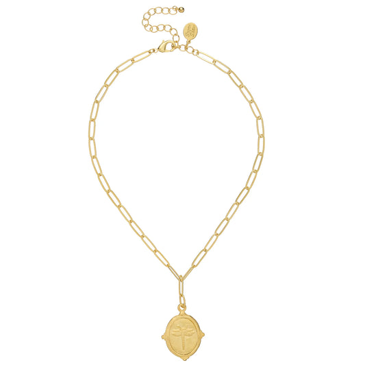 Susan Shaw - Necklace - Dragonfly Paperclip