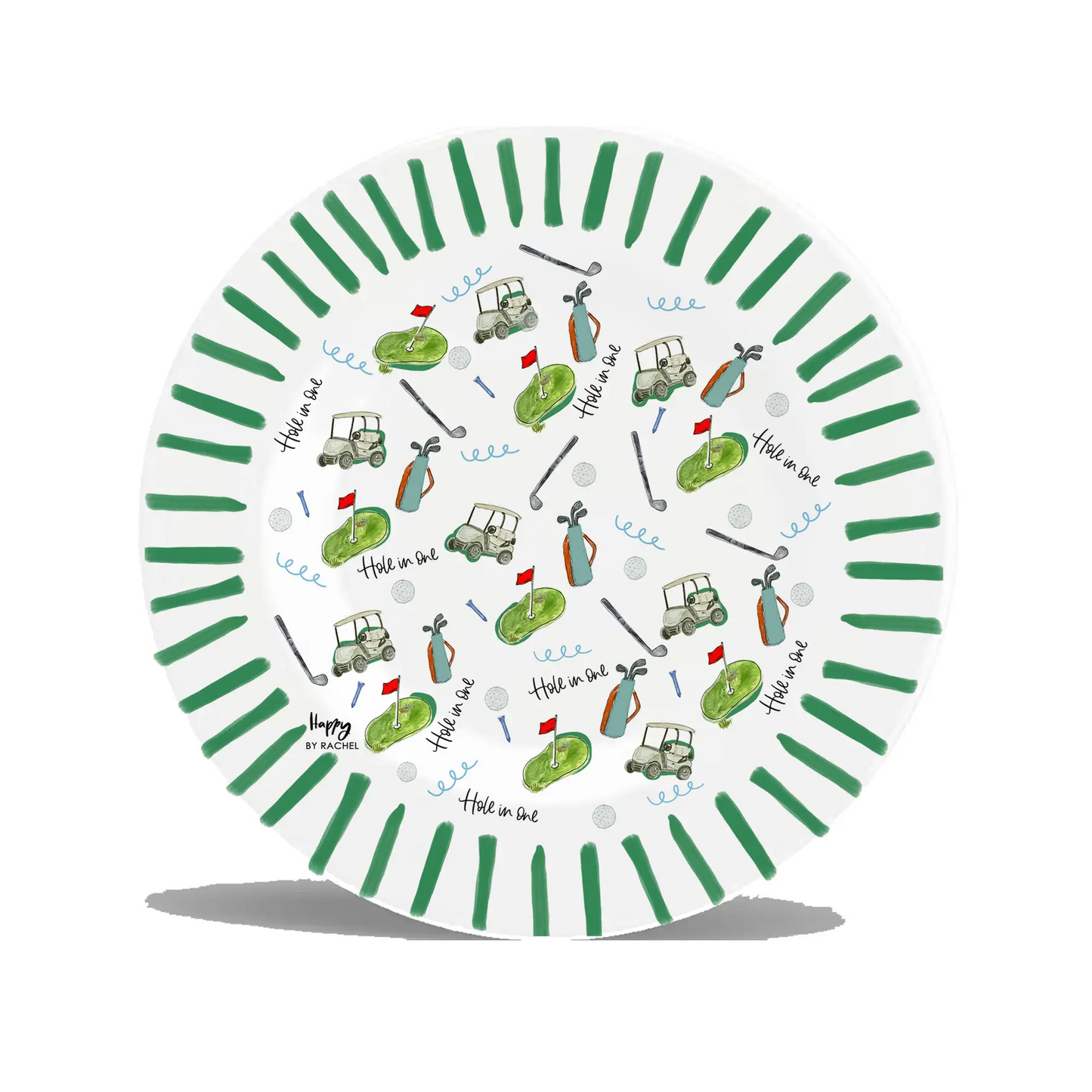 Happy by Rachel - Melamine Plate - Golf - Findlay Rowe Designs