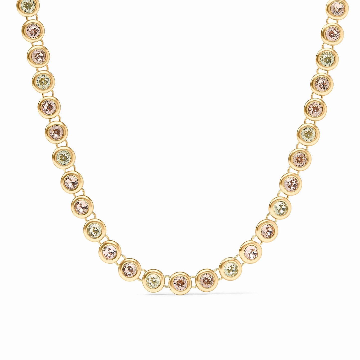 Julie Vos - Necklace - Rainbow Tennis Necklace - Champagne Radiance - Findlay Rowe Designs