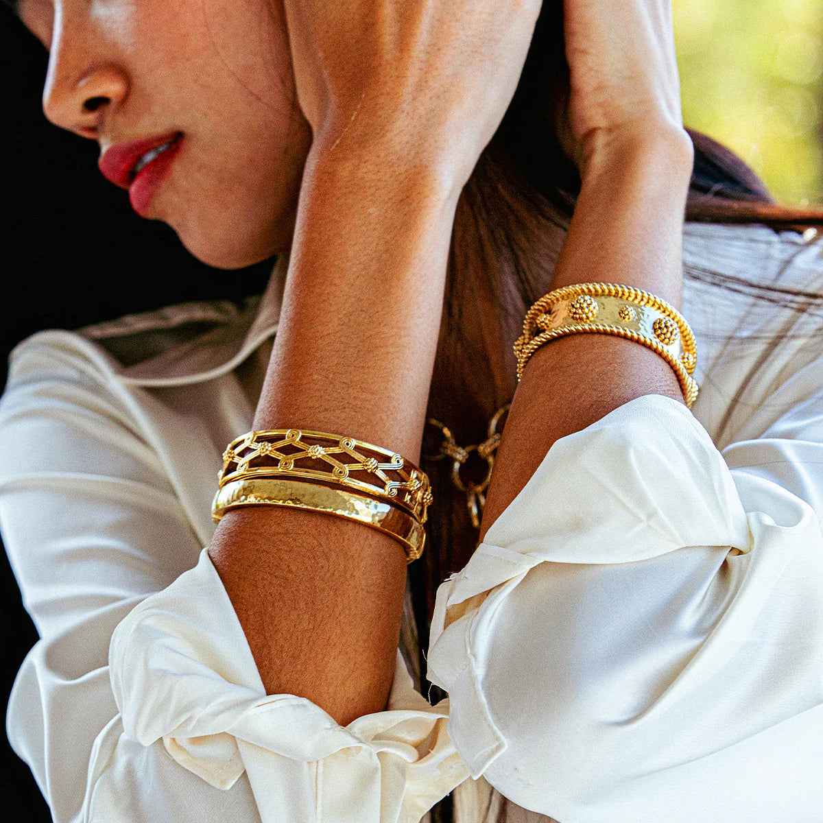 Capucine de Wulf - Bracelet - Berry Classic Cuff - Gold