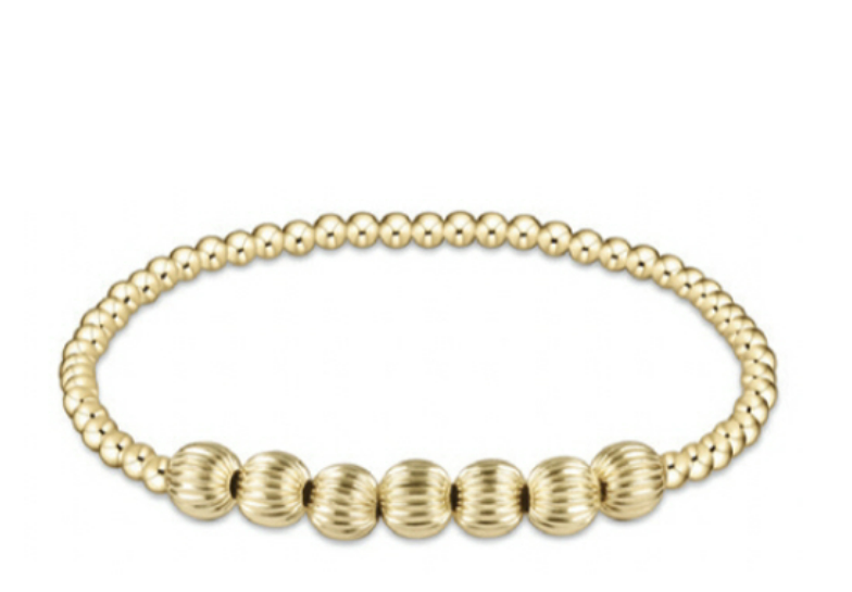Enewton - Dignity Beaded Bliss 3mm Bead Bracelet - 6mm Gold - Findlay Rowe Designs