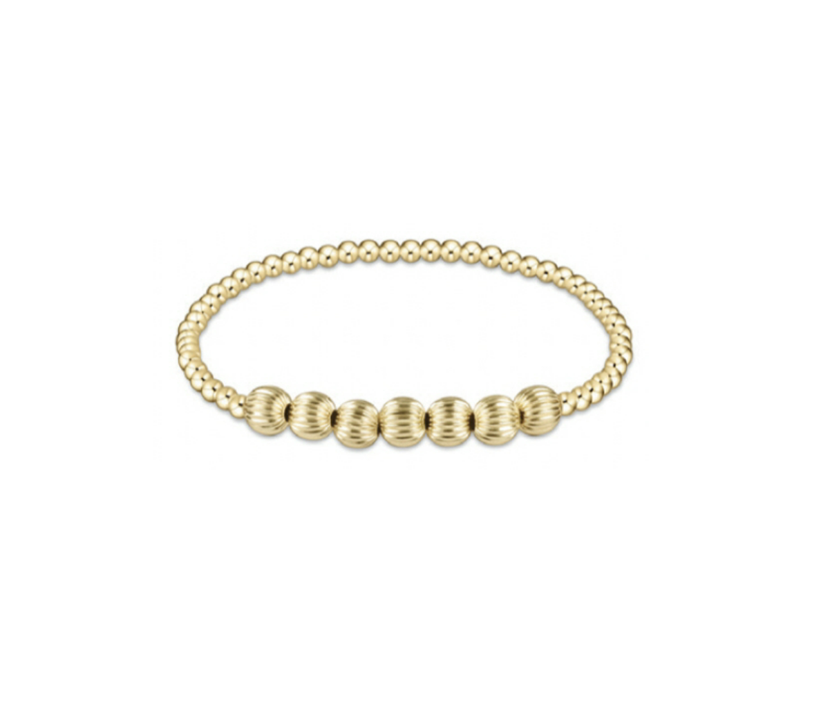 Enewton - Dignity Beaded Bliss 3mm Bead Bracelet - 6mm Gold - Findlay Rowe Designs