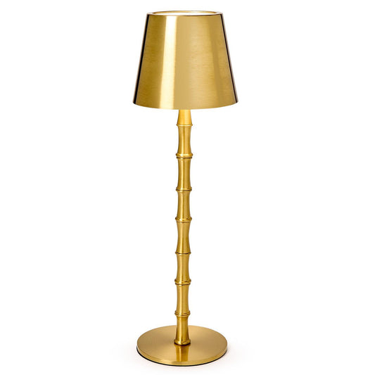 Table Lamp - LED Cordless Bamboo - Gold - Findlay Rowe Designs