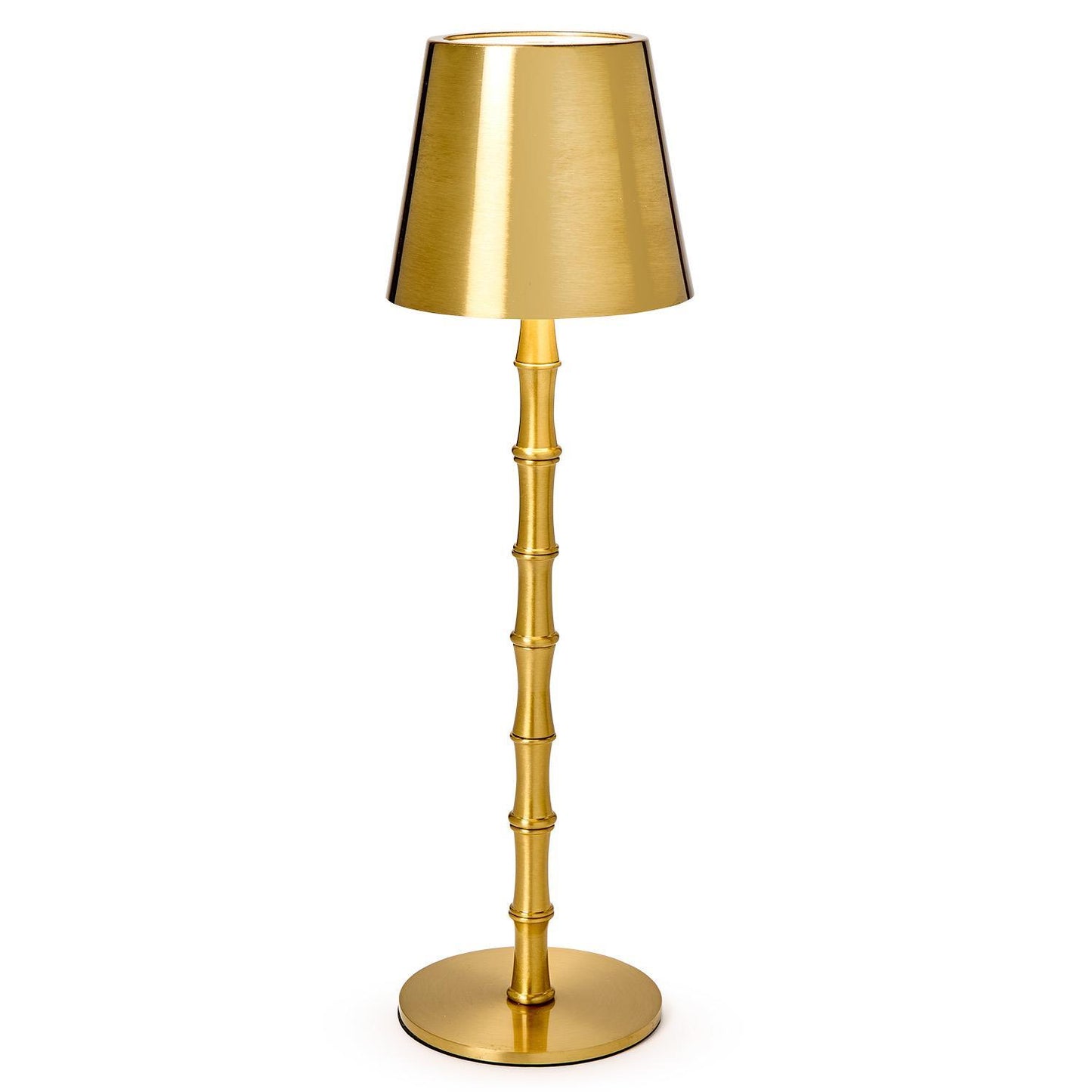 Table Lamp - LED Cordless Bamboo - Gold - Findlay Rowe Designs