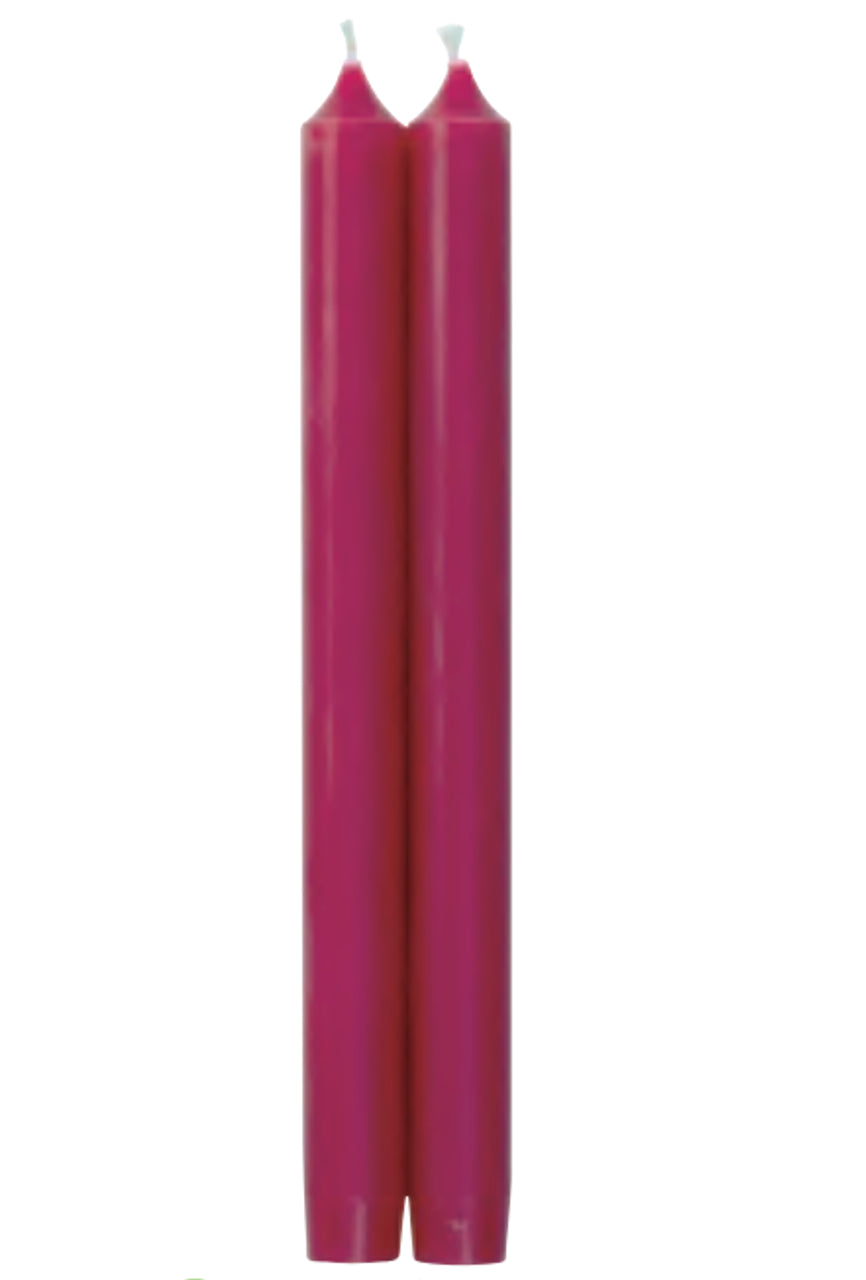 Caspari - Taper Candles 10in - Raspberry - Set of 2 - Findlay Rowe Designs